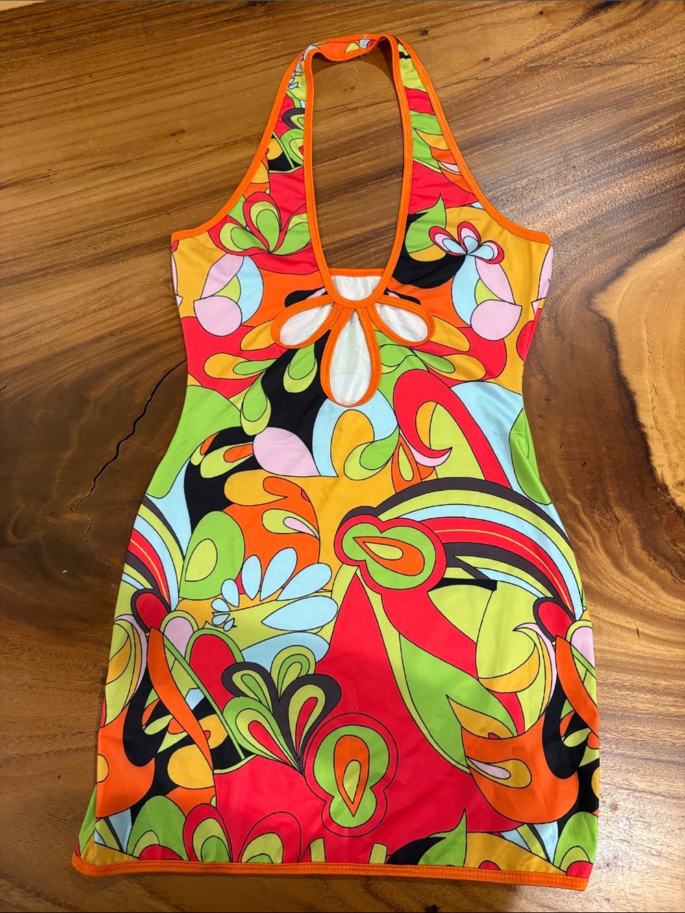Retro Dress in Bright Multi-Color